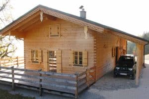 Almhütte mit Kernbalken im Geigelsteingebiet