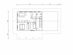 Grundriss Almhütte im Geigelsteingebiet