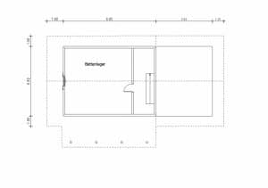 Grundriss Almhütte im Geigelsteingebiet