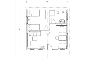 Ferienhaus - Blockhaus - Grundriss - Perr Blockhausbau