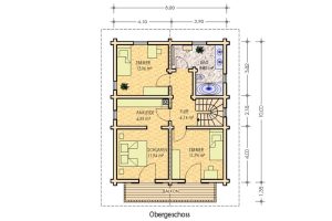 Wohnhaus - Blockhaus - Grundriss OG - Perr Blockhausbau