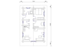 Wohnhaus - Blockhaus - Grundriss - Perr Blockhausbau