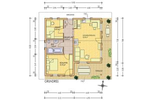 Ferienhaus - Blockhaus - Grundriss - Perr Blockhausbau