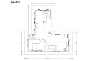 Ferienhaus - Blockhaus - Grundriss - Perr Blockhausbau