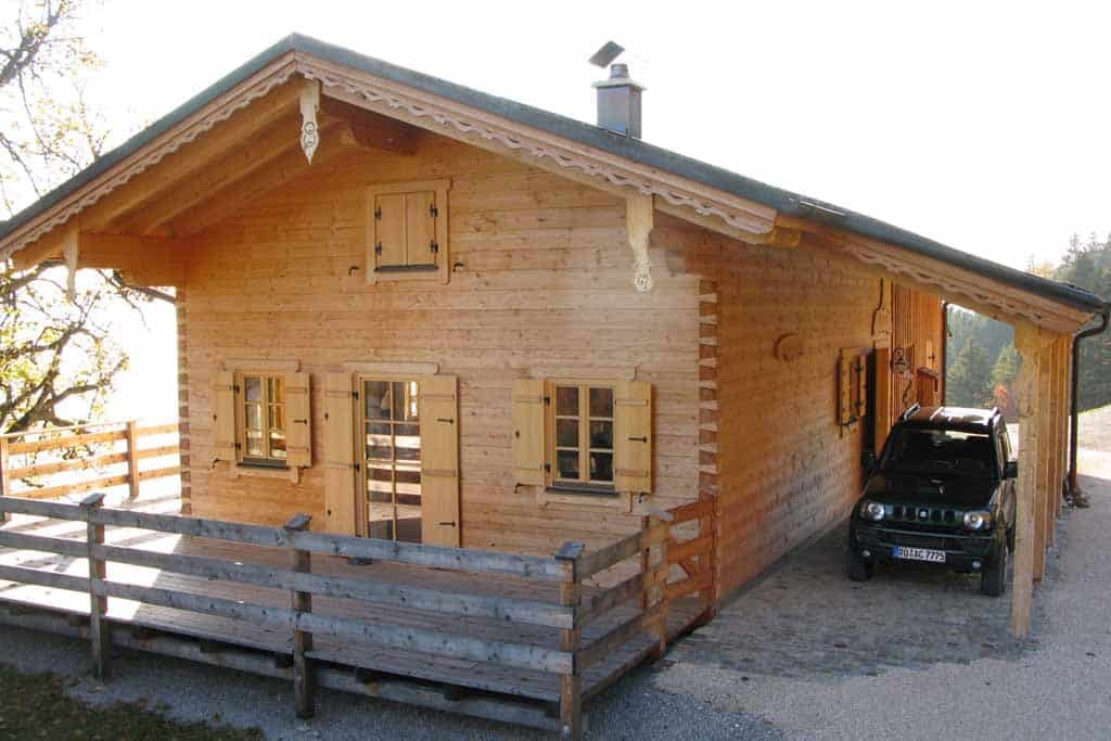 Almhütte mit Kernbalken im Geigelsteingebiet